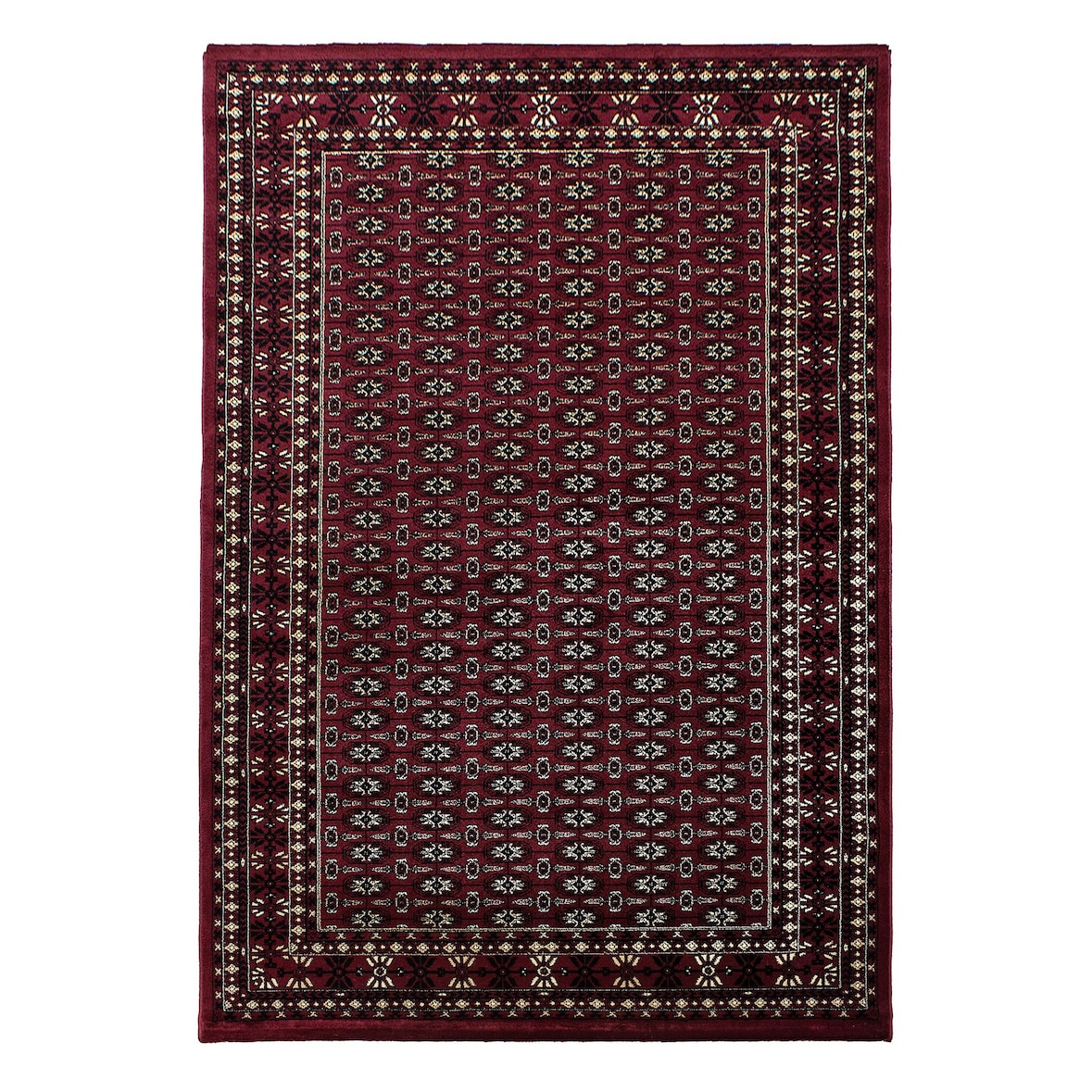 Carpetsale24 Orient Teppich 160x230 cm Rot, Pflegeleichter Bodenteppich mit Orientmuster, Stilvolle Wahl für Gästezimmer oder Salon
