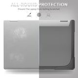 thumbnail of Sacoche Ordinateur Portable Anti-Choc Rouge Protection Complète Léger Et Durable Gris YONIS