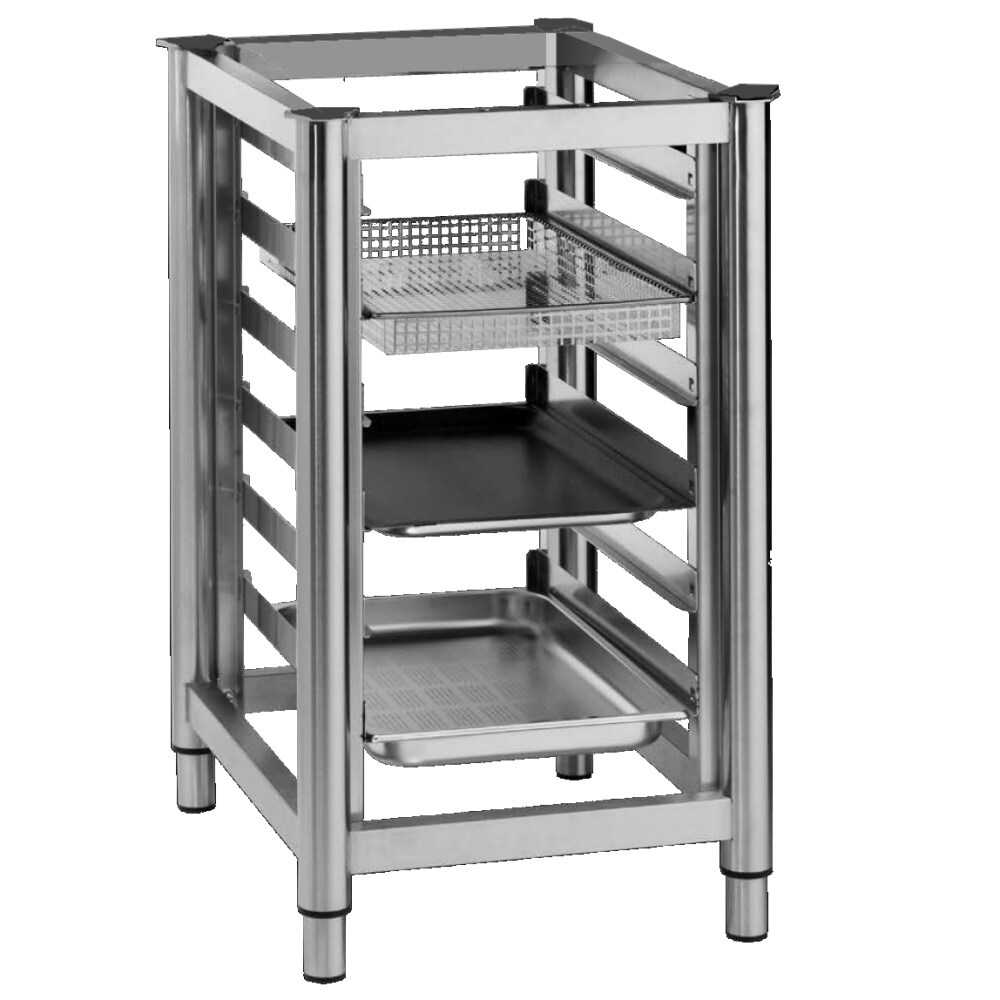 EURAST - Ovenondersteuning met geleiders voor 6 gn 1/1 - 470x620x800 mm - 410001KT