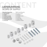 thumbnail of LuxeBath Elektrischer Badheizkörper Iron EM 500×1000 mm Chrom, Heizstab 300W, Thermostat Digital, Handtuchwärmer Design Paneelheizkörper