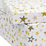 thumbnail of 4 Geschenkboxen Sterne weiß/gold/silber Weihnachten Geschenkverpackung Geschenkkkarton