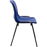 thumbnail of Décoshop26 - Chaise visiteur empilable salle d'attente en plastique bleu et métal 10_0003731