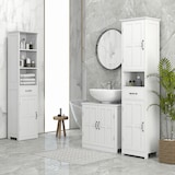 thumbnail of Mueble para debajo del lavabo armario de baño bajo lavabo con puerta doble y estante ajustable carga 20 kg 60x30x60 cm