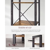 thumbnail of Helloshop26 - Bibliothèque 6 niveaux étagère livres meuble de rangement ouvert pour bureau salon chambre 40 x 30 x 1786 cm marron 12_0004186