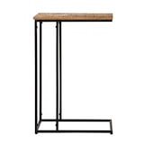 thumbnail of Beistelltisch Laptoptisch Holz 25x60x40cm nachhaltig Sofatisch C-Tisch Metall Holzplatte massiv