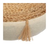 thumbnail of Coussin de Sol en Jute et Coton avec Pompons D 38 cm
