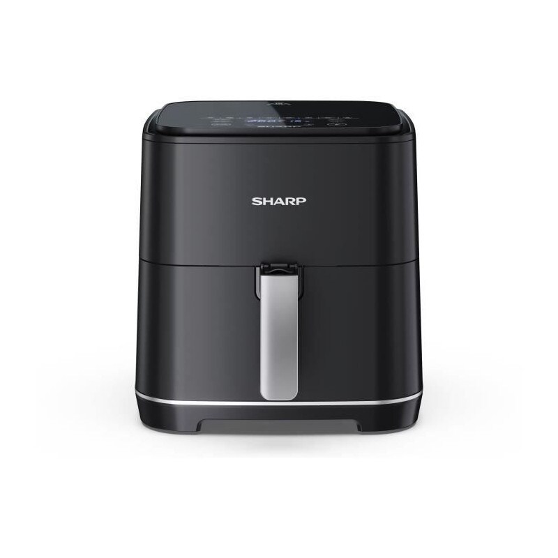 Friteuse Sans Huile Sharp - Airfryer 5,5l - 1650 W - 8 Programmes - Noir