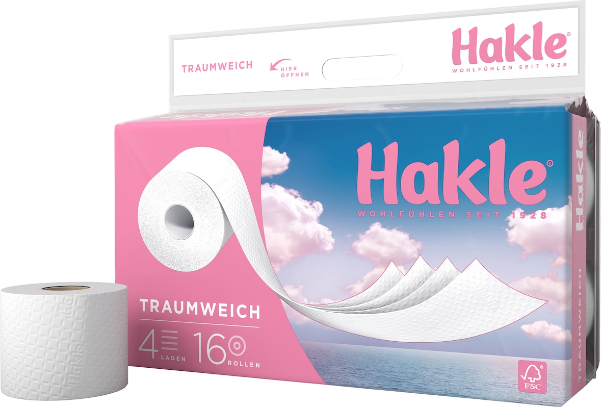 Hakle Toilettenpapier Traumweich (4-lagig, 16 Rollen) 