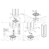 thumbnail of Home Paletto - Palo a led da giardino da fissare a terra - Luce notturna calda 3000K 230V 15W 1590lm Zafferano - Corten