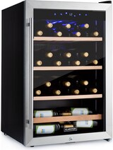 thumbnail of Klarstein Vinamour 48 Uno Weinkühlschrank 128l 48Fl 3 Einschübe 4-18°C Schwarz