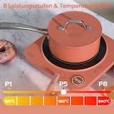 thumbnail of CIARRA Donut Piastra Induzione Singola Induzione 8 Livelli Timer Arancio VM1TIHA-O