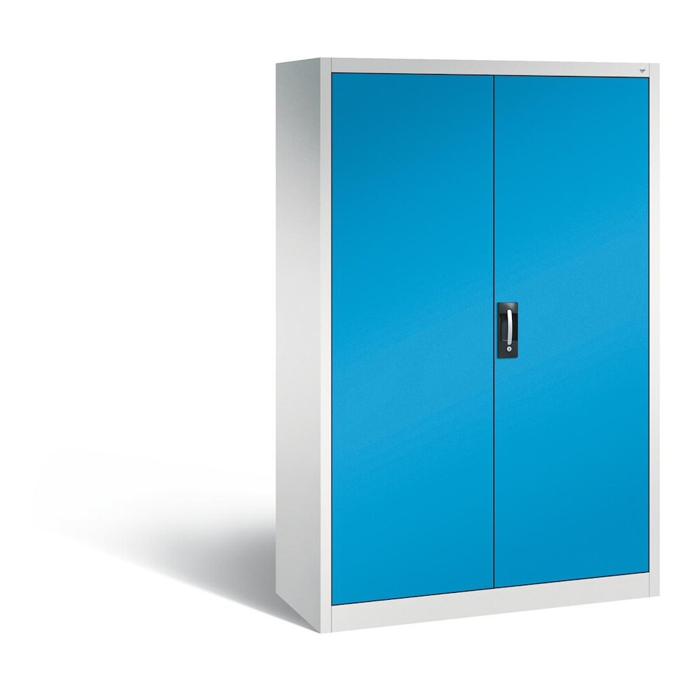 C+P Werkstattschrank | HxBxT 195x120x50cm | Lichtgrau/Lichtblau von PROREGAL