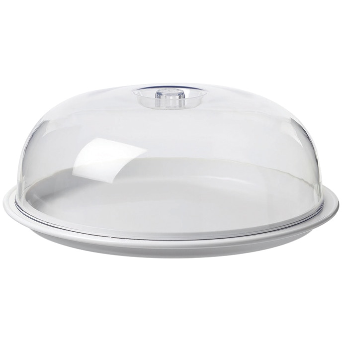 Tampa para forma de bolo de plástico Guzzini de 35 cm com espátula