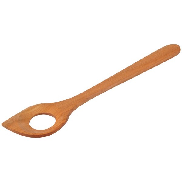 Löffel Kochlöffel Rührlöffel spitz mit Loch - aus Kirschholz L 30 cm