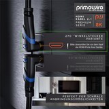 thumbnail of Primewire 8K Premium HDMI Ultra High Speed Kabel 2.1 270° gewinkelt, 7680 x 4320 @ 120 Hz mit DSC - 0,25m