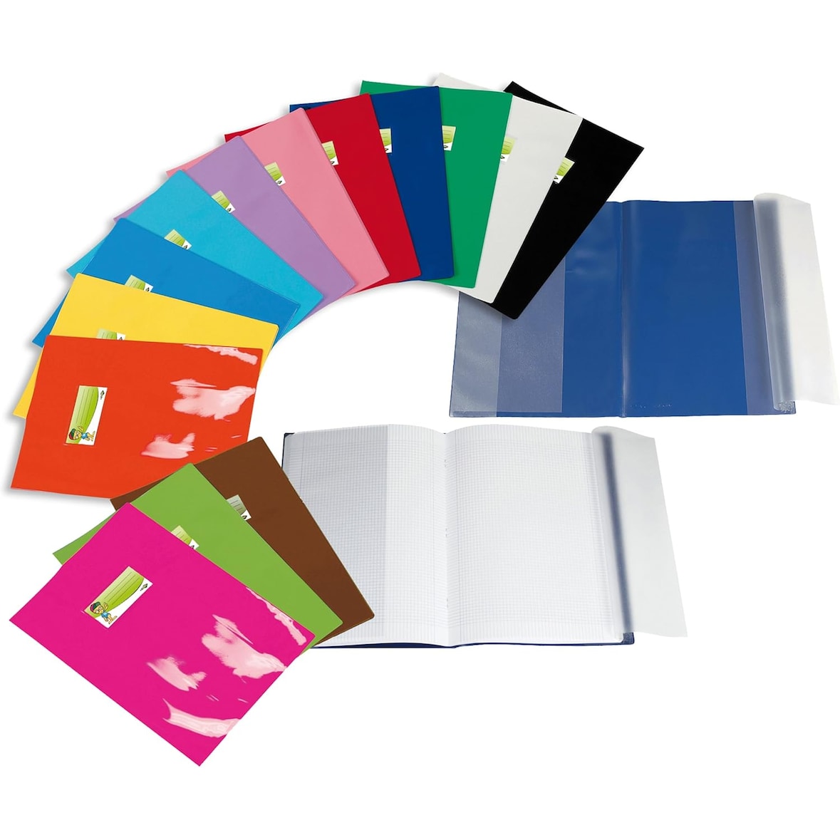 Copriquaderni Rota Cover Mini A5 PVC Laccato 15x21cm Azzurro Scuro