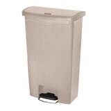 thumbnail of Rubbermaid Slim Jim Pedaleimer Breitseite 68  Liter beige