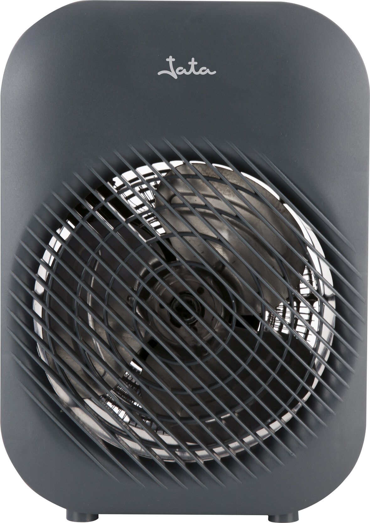Calefactor eléctrico JATA TV55G con termostato ajustable. 2000 W. 2 potencias de calor y ventilador. Calentamiento rápido. Antivuelco. Color gris