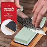 thumbnail of HGMD Pietra per affilare a doppia faccia 1000/6000 - 4 pezzi - Pietra per affilare - Pietra per affilare di lusso - Affilacoltelli