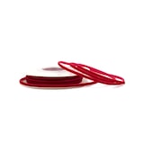 thumbnail of 3mm Samtband 10m Schmuckband Geschenkband Schleifenband Stoffband Uni Rot