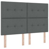 thumbnail of vidaXL Boxspringbett mit Kopfteil Dunkelgrau 200 x 160 cm Stoff
