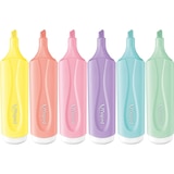 thumbnail of Etui de 6 surligneurs Fluo'Peps Pastel, pointe biseau 1-5mm, couleurs assorties