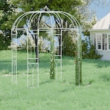 thumbnail of Relaxdays Rosenpavillon Metall, HBT: 269 x 211 x 211 cm, Rankhilfe Kletterpflanzen, Garten, Rankpavillon mit Haken, weiß
