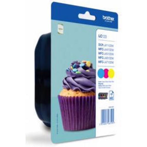 Brother LC123 Original Tintenpatrone Cyan, Magenta, Gelb Multipack 3 Stück