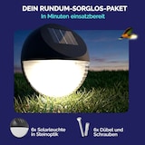 thumbnail of MONZANA® LED Solarlampe Außen 6er Set Wasserdicht IP65 Hängend Solar Wandleuchte Solarleuchte Gartenbeleuchtung