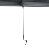 thumbnail of BERLINLODGE Pergola | HxBxT 220x600x300cm | Gartenpavillon Lamellen-Pavillon | Anthrazit | 10cm-Aluminium-Gestell | Regenrinne sturmfest