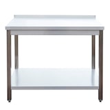 thumbnail of Gastro Arbeitstisch 1 Grundboden mit Aufkantung Edelstahl (BxT) 800 x 700 mm