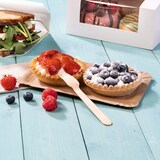 thumbnail of BIOZOYG 250 Stück Einwegteller 10 x 16 cm Pappteller, biologisch abbaubar, braun, rechteckig, recyclingfähig, robust Bioteller, Einweggeschirr