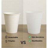 thumbnail of MONOUSO - Vaso Reutilizable Durable PP con Argolla Translúcido 400ml (14 Uds)