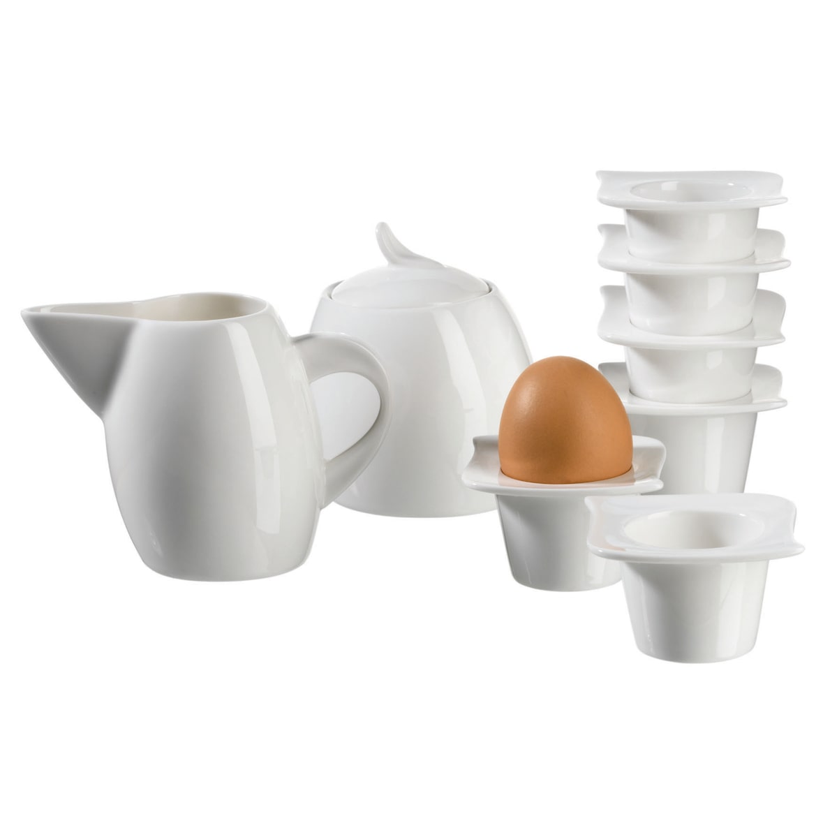 MÄSER 6 Eierbecher + Zuckerdose und Giesser, 922224