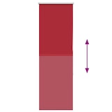 thumbnail of vidaXL Verdunkelungsrollo Rot 50x175 cm Stoffbreite 45,7 cm Polyester