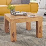 thumbnail of Massiver Couchtisch 60 cm Holz Tisch Massiv Wohnzimmertisch Beistelltisch