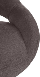 thumbnail of Barhocker SEGAD - Stoff Dunkelgrau 46.5x48x85 cm Weiß | Barstuhl Mit Lehne Tresenhocker Tresenstuhl Kneipenhocker Kneipenstuhl
