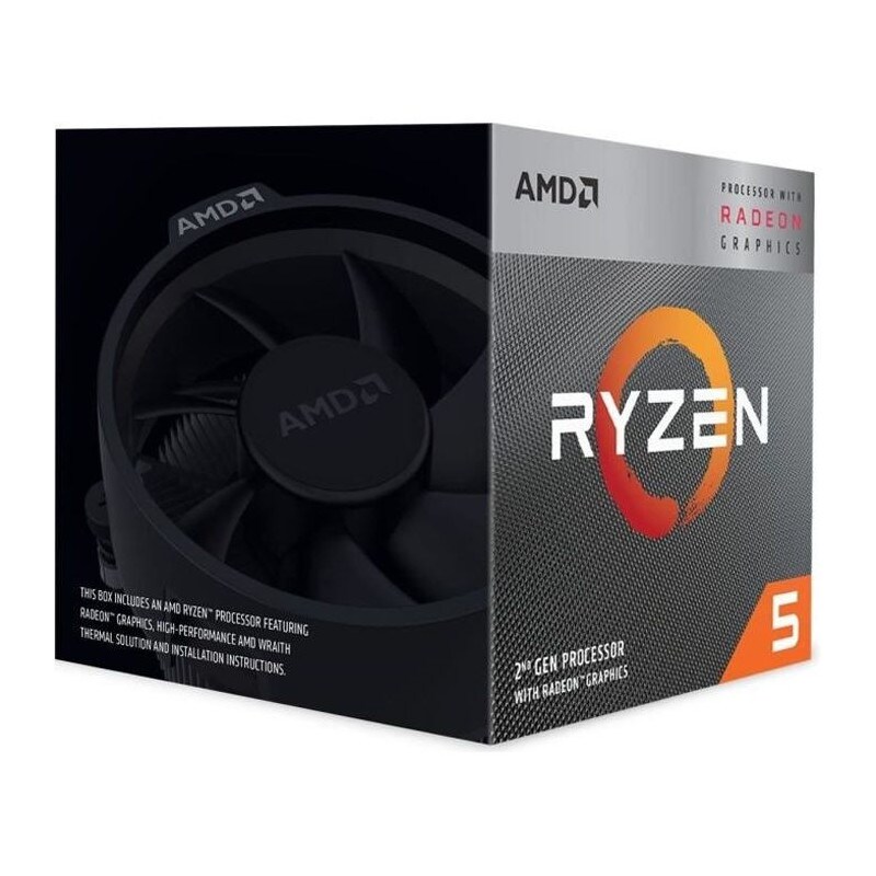 Amd Processeur Ryzen 5 3400g Wraith Spire Cooler