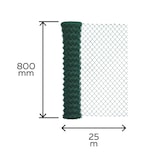 thumbnail of Maschendrahtzaun Viereckgeflecht Maschendrahtgeflecht Drahtzaun grün, anthrazit oder verzinkt Höhe 80 - 200 cm, Länge 15 - 25 m