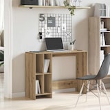 thumbnail of Scrivania artigianale in rovere 102,5x35x75 cm in derivati \u200b\u200bdel legno modello Milano Prestige
