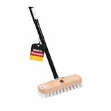thumbnail of Universal Schrubber 22cm Breit mit Teleskopstiel ausziehbar weiße Borsten Schrubberbürste Scheuerbürste Haushaltsschrubber