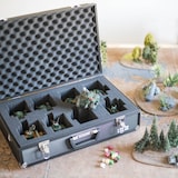 thumbnail of HMF 14521-02 Alu Fotokoffer, mit Rasterschaumstoff, 56,5 x 36 x 16 cm, Schwarz