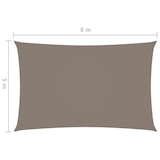 thumbnail of vidaXL Sonnensegel Oxford-Gewebe Rechteckig 5x8 m Taupe