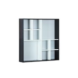 thumbnail of Decent Regal, Wandregal mit 10 Fächern schwarz und weiss.
