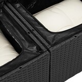 thumbnail of vidaXL 6-teiliges Garten Sofa Set mit Kissen in schwarzem Poly-Rattan