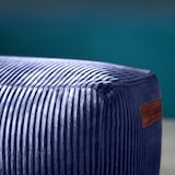 thumbnail of Green Bean® Indoor Sitzhocker Pouf 70x33x28cm EPS-Perlen Füllung & Cordstoff Kuschelig Weich Waschbar - Dunkelblau