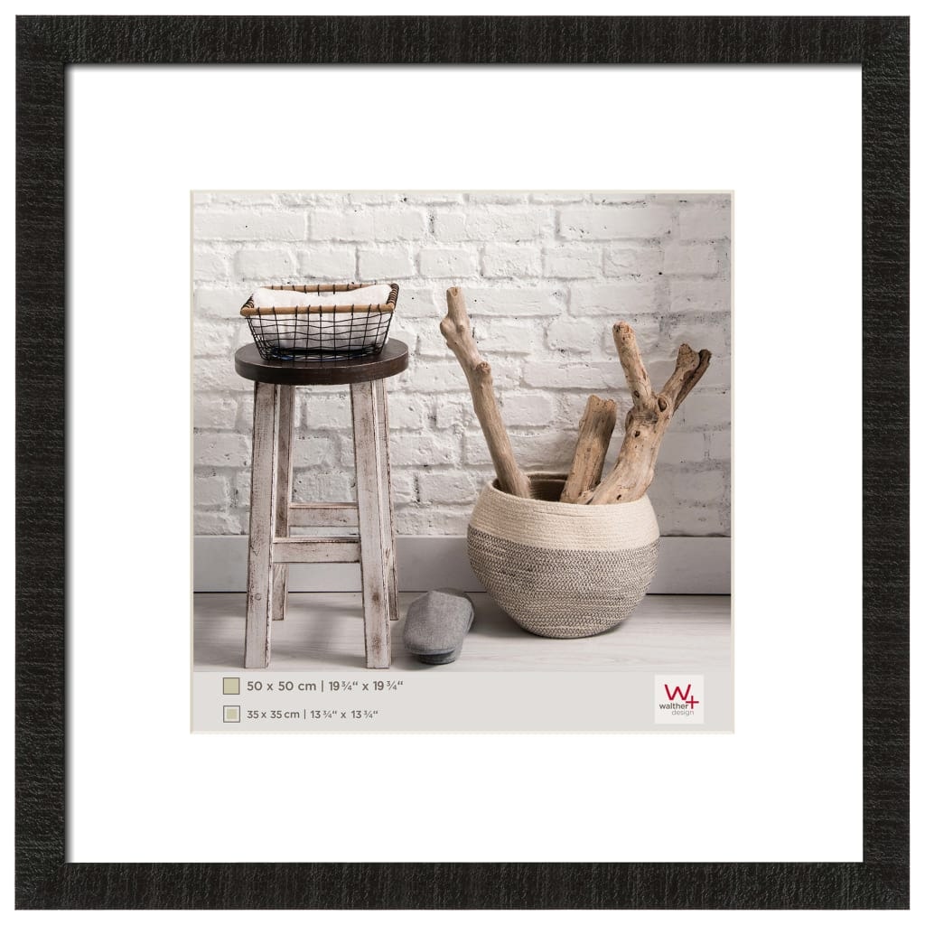 Home Moldura de madeira 50x50 cm PRETO