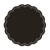 thumbnail of Mank Tassendeckchen in Schwarz, Ø 90 mm, 250 Stück - Einweg Untersetzer für Tassen Gläser Vasen