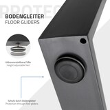thumbnail of ECD Germany Tischbeine 2er Set 90x72 cm Anthrazit | Vierkantprofil Stahl, pulverbeschichtet, Industrial Tischkufen Esstisch DIY
