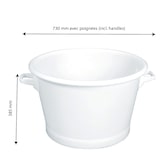 thumbnail of GILAC Baquet rond - 75 L - Blanc G608421